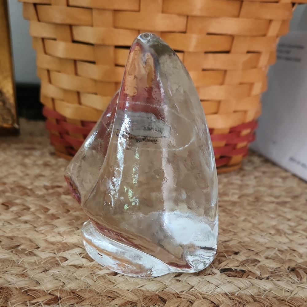 Vintage Blenko Handcraft Glass Sailboat Figurine